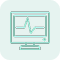 Imagen de un monitor con movimientos